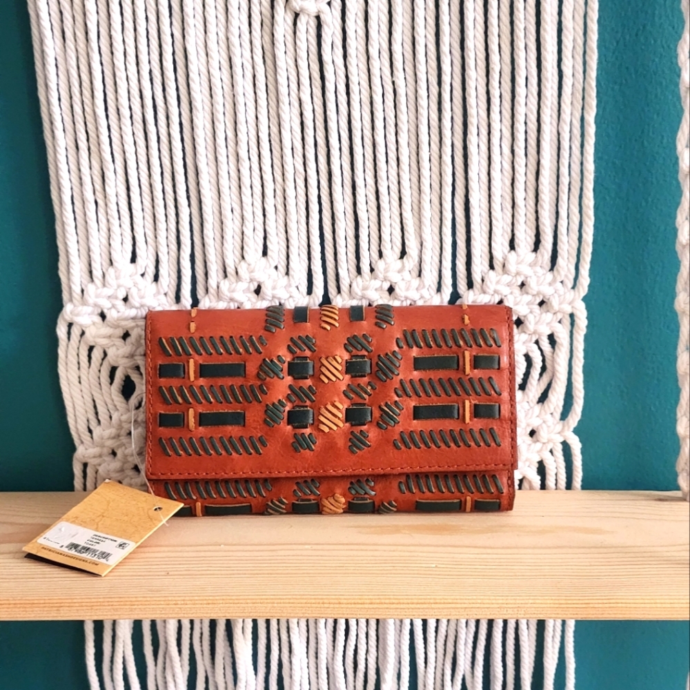 Patricia Nash Woven Leather Wallet